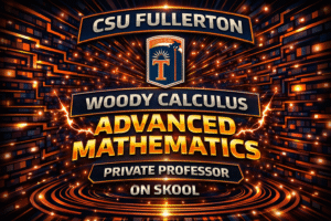 CSU Fullerton calculus tutor MATH 150B MATH 250A MATH 207 Woody Calculus
