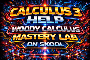 Calculus 3 tutor partial derivatives multiple integrals vector calculus line integrals surface integrals Woody Calculus