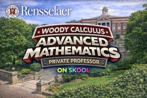 Rensselaer Polytechnic Institute calculus tutor helping students with MATH 1020 MATH 2010 MATH 2400 MATH 4010 MATH 4090 through Woody Calculus