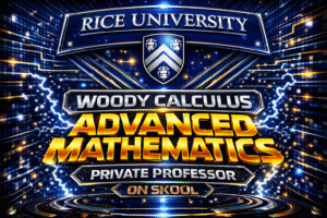 Rice University Calculus II tutor, Calculus III tutor, Differential Equations help, Linear Algebra help, Abstract Algebra help, and Real Analysis help through Woody Calculus Mastery Lab