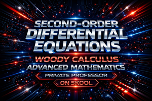 second-order differential equations help Woody Calculus differential equations tutor