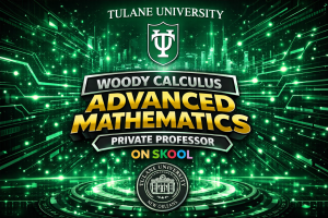 Tulane University calculus tutor MATH 1220 MATH 2210 MATH 4240 MATH 3110 MATH 3050 Woody Calculus