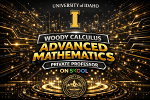 University of Idaho calculus tutor MATH 1750 MATH 2750 MATH 3100 MATH 4610 MATH 4710 Woody Calculus