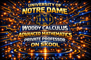 University of Notre Dame calculus tutor MATH 10550 MATH 10560 MATH 20550 MATH 20610 Woody Calculus