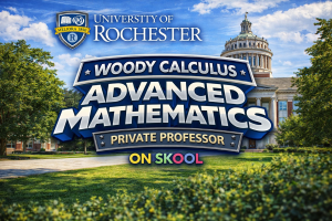 University of Rochester calculus tutor helping students with MATH 162 MATH 164 MATH 165 MATH 236 MATH 265 through Woody Calculus