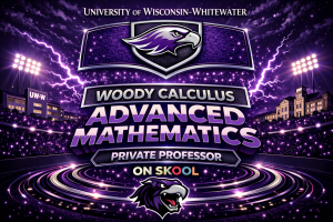 University of Wisconsin Whitewater calculus tutor MATH 254 MATH 255 MATH 361 MATH 355 Woody Calculus