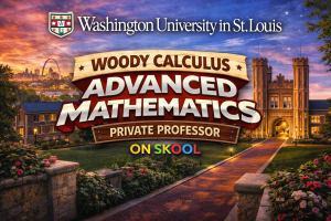 Washington University in St. Louis calculus tutor helping students with MATH 1520 MATH 2130 MATH 2500 MATH 4302 MATH 4101 through Woody Calculus
