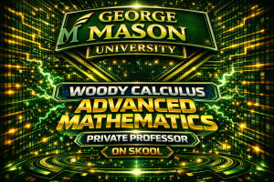George Mason University calculus tutor helping students with MATH 114 MATH 213 MATH 214 MATH 321 MATH 315 through Woody Calculus