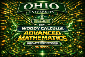 Ohio University calculus tutor helping students with MATH 2302 MATH 3300 MATH 3400 MATH 3240 MATH 4301 through Woody Calculus